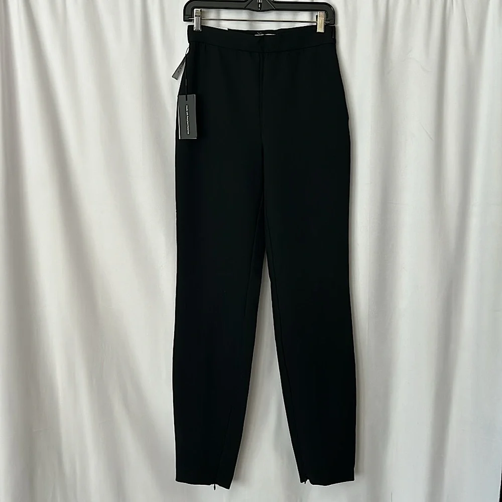 Babaton Aritzia NWT Serra Black Noir High Rise Slim Leg Dress Pants *Sz 8* 🌺🌺 - Picture 6 of 9